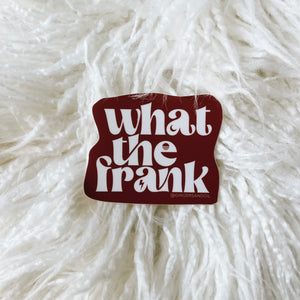 what the frank sticker